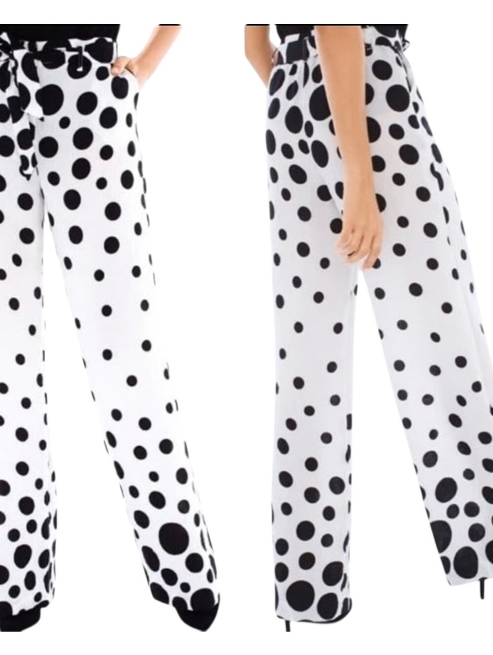 Chico's Dot Print Trouser Size 00 Regular NWT Retail $99 Slims and Lengthens
